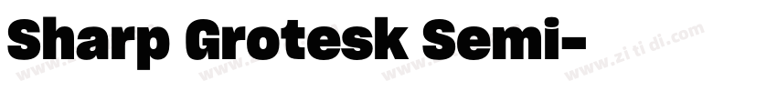 Sharp Grotesk Semi字体转换